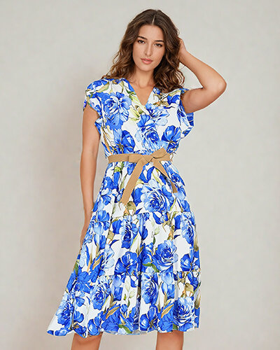 Royalfashion Women's midiw floral dress