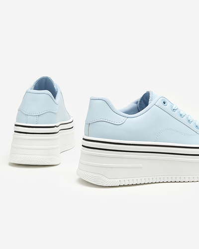 Women's light blue sports shoes a'la sneakers Aniel - Footwear