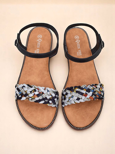 Royalfashion Women's Flat Sandals ColorStrap