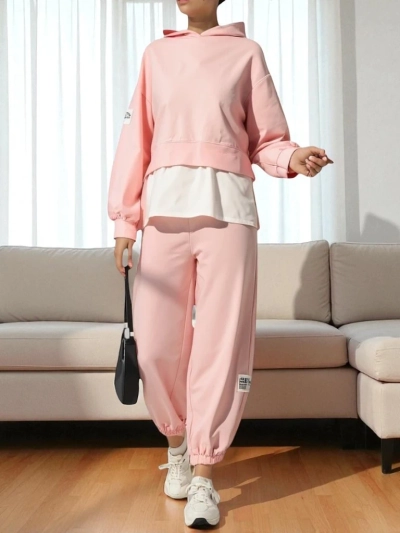 Royalfashion Женский хлопковый комплект с вставкой под рубашку