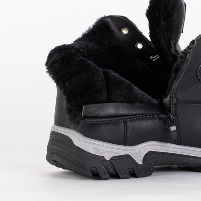 Black men's winter hiking boots Omitsok - Footwear