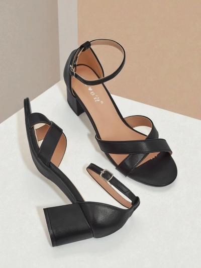 Royalfashion Women's block-heeled sandals Eleganza Strap