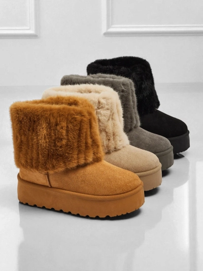 Women's snow-style boots with fur Irelle