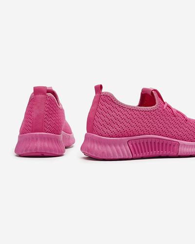 Fuchsia women's fabric sports shoes Vobbu- Footwear