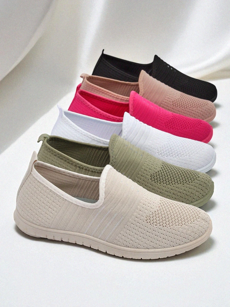 Callista Women's Beige Moccasins Made of Breathable Fabric Spring Summer