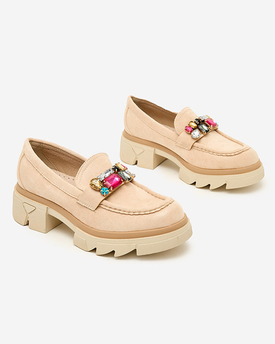 Royalfashion Mokasīni ar krāsainiem akmentiņiem Sariner