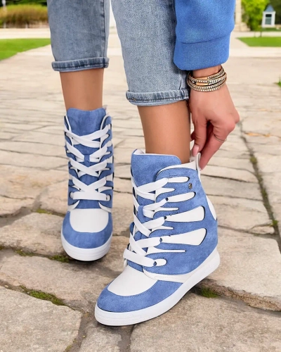 Royalfashion Sieviešu sportiskie zābaki uz papēža Pamstinsa