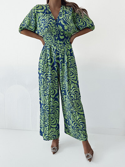 Royalfashion Patterned women's jumpsuit