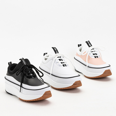 Black Women's Platform Trainers Olita - Footwear