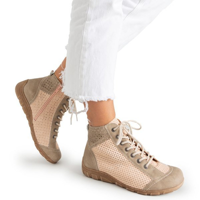 Iria pink and green women's sports shoes - Footwear