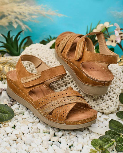 Royalfashion Women's Velcro sandals Liu