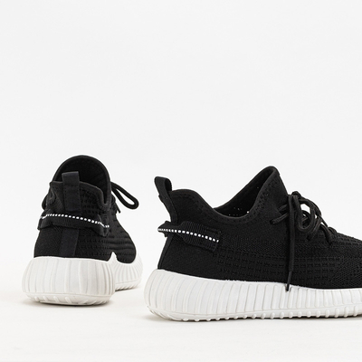 Black and white Fransi women's sports shoes - Footwear