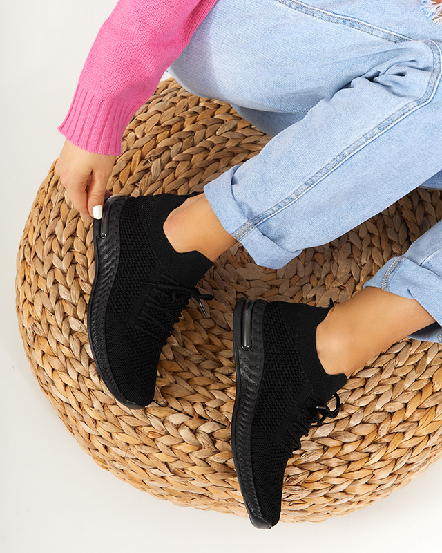 Black Polermo women's sports shoes - Footwear