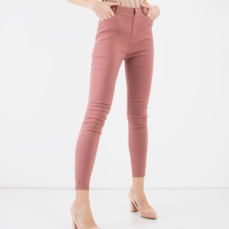 Women's pink fabric tubes - Clothing