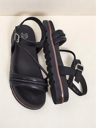 Royalfashion Sieviešu platformas sandales ar rhinestones Magnol