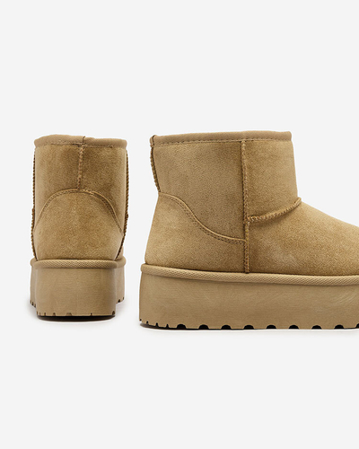 Royalfashion Light brown a'la platform women's snow boots Setolla