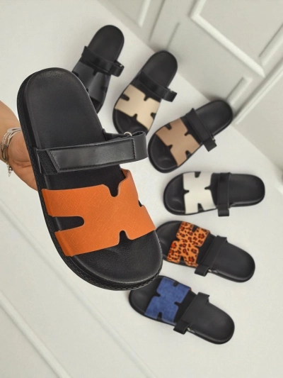 Royalfashion Sieviešu ekoādas ieliekamās sandales FlexiComfi