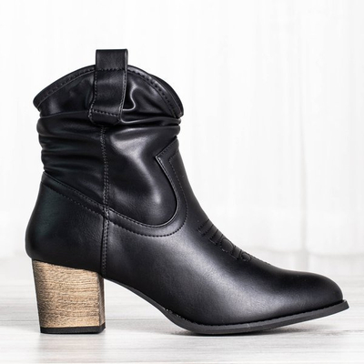 Vincenza black warm cowboy boots - Footwear