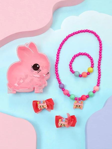 Children's jewelry set Bambina Allegra Fuschia