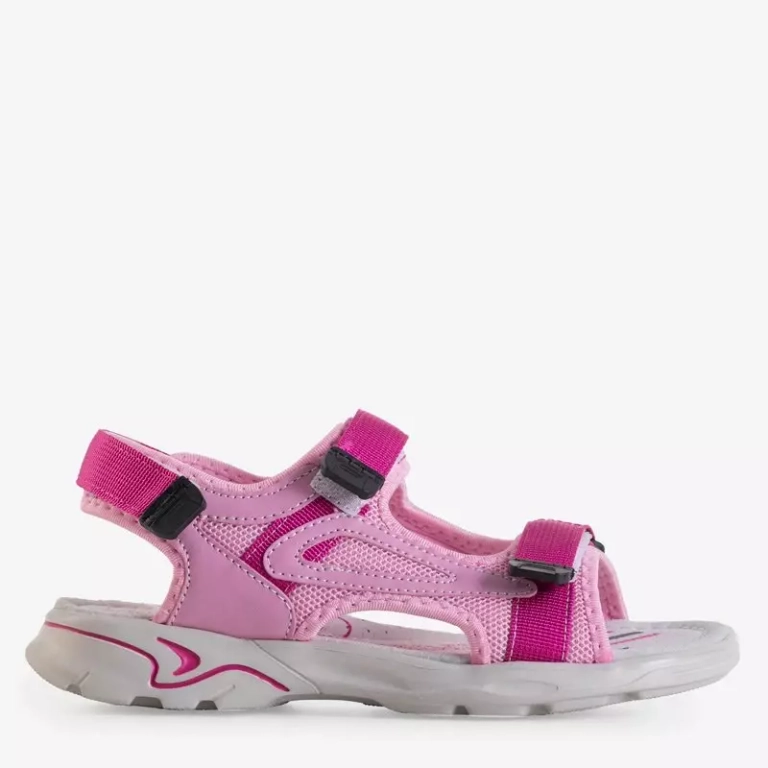 OUTLET Fuchsia children's sandals with Velcro Bloccia - Footwear