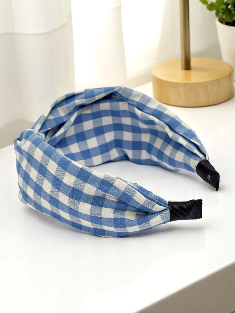 Royalfashion Ободок в клетку Claras