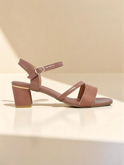 Royalfashion Women's Patent Low Heel Sandals Grace Gloss