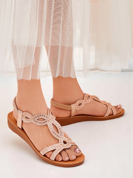 Royalfashion Sieviešu sandales ar dekoratīvām siksnām Lola Grace