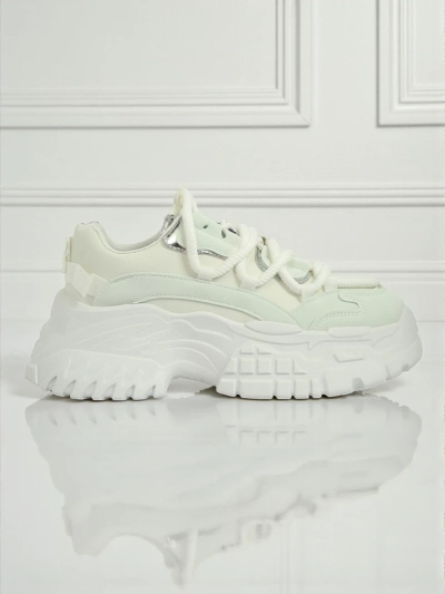 Artemisia Bianca women's platform sneakers made of ecological leather, 6.5 cm