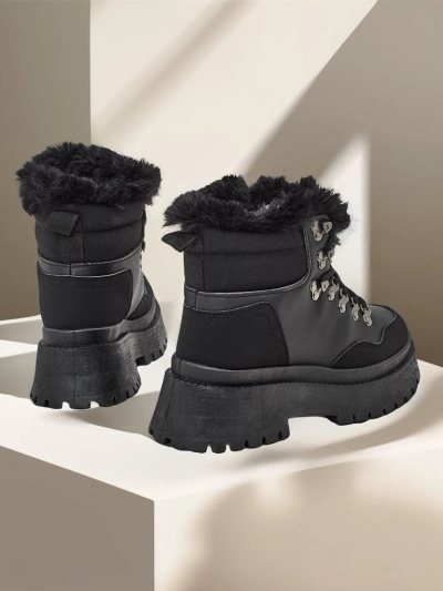Royalfashion Women's lace-up snow boots Qiroz