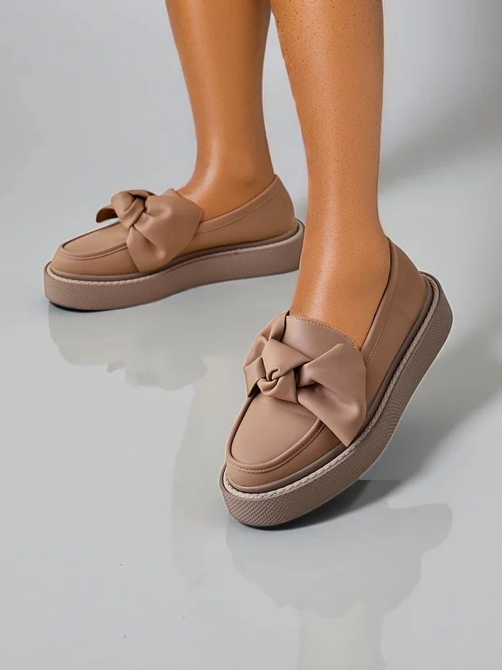 Royalfashion Элегантные женские мокасины с бантиком Ortto