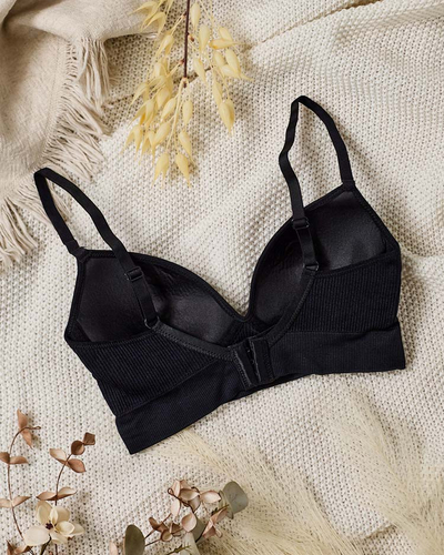 Royalfashion Women's ribbed bra