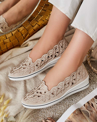 Royalfashion Sieviešu puspapēži ar zemu papēdi Dellio