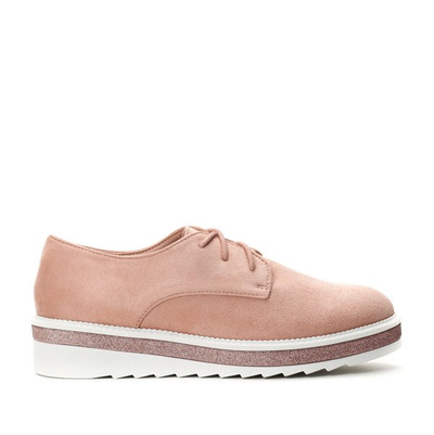 Devestva Pink Lace-up Creepers - Footwear