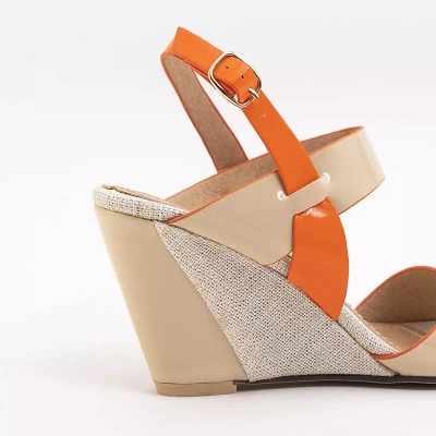 OUTLET Beige wedge sandals Botii - Shoes