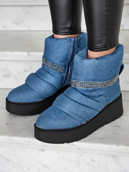 Royalfashion Women's wedge snow boots Renosi