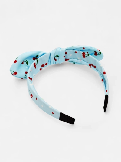 Royalfashion Children's Headband with Cherry Print Bow