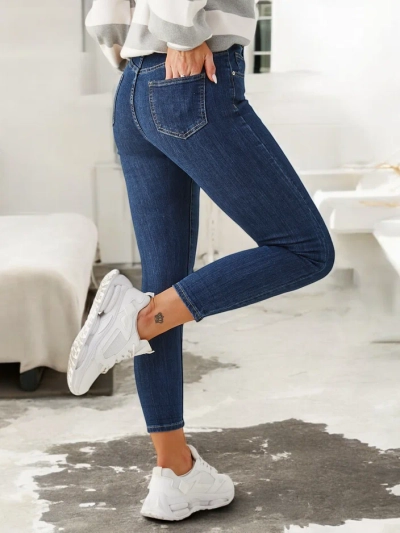 Royalfashion Women's tapered cotton jeans