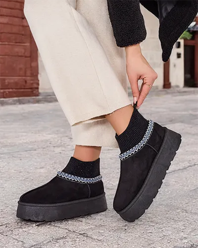 Royalfashion Short women's snow boots a'la Nananna