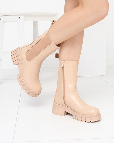 Sieviešu smilškrāsas augsti izolēti zābaki Otika - Apavi