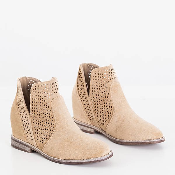 Brown boots on a hidden anchor a'la cowgirls Besiks- Footwear