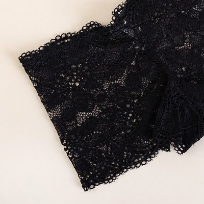 Черные женские кружевные трусы