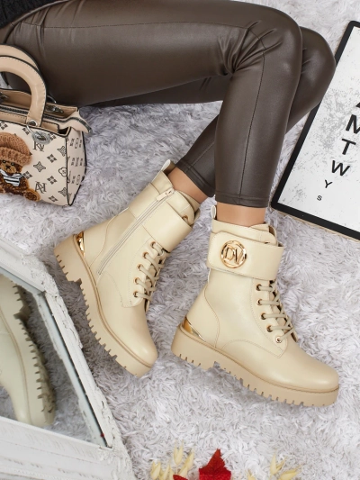 Women's Worker Boots with Embellishments Lorice