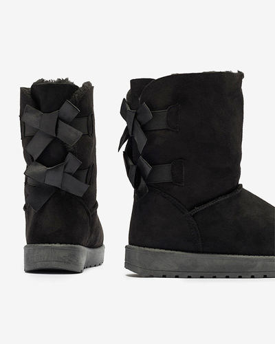 Stella flat-heeled suede eco-leather boots