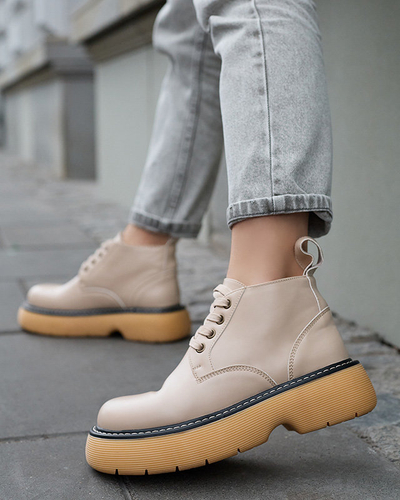 Женские сапоги бежевого цвета Tarraf- Footwear