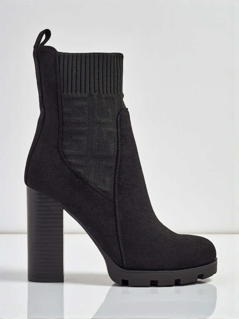 Women's Vansoria Eco-Suede Ankle Boots with Block Heel