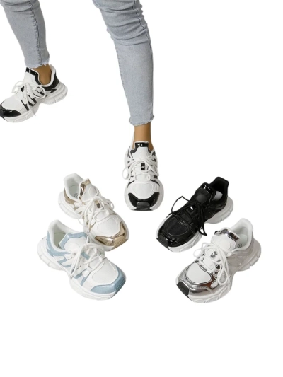 Royalfashion Women's sporty sneakers on a thicker sole Loness