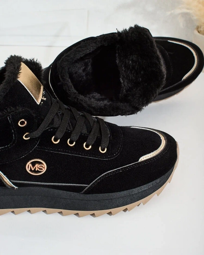 Royalfashion Siltās sieviešu kedas ar kažokādu Casill