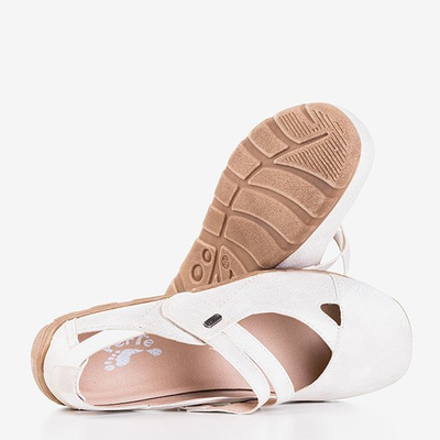 Women's white low cut Perte shoes - Footwear
