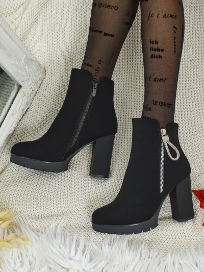 Women's Eco-Leather Heeled Ankle Boots Marellin