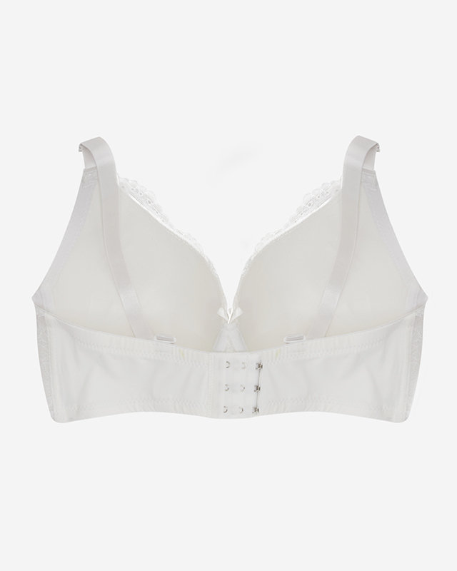 White bra with decorative lace - Underwear